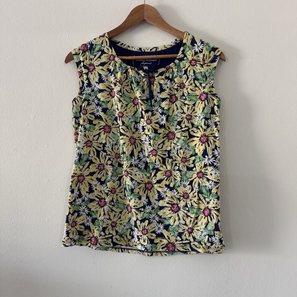 Carole Hochman PXS Soft Sleepwear Cotton Blend Sunflower Lounge Causal Peasant